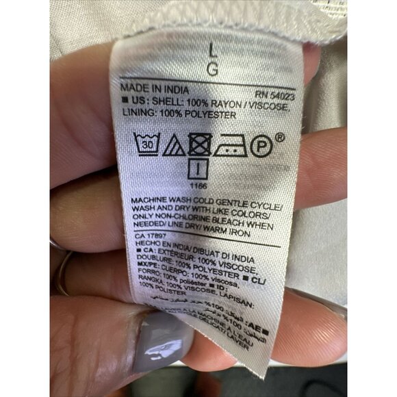 Old Navy Womens Floral Shirt Dress Size Large Gray Floral Ruffle Sleeves - Picture 12 of 16